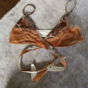 L*Space tiger wrap top